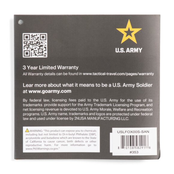 US ARMY 24in Fox Pro Lightweight Hardside Upright Spinner - Picture 4 of 4